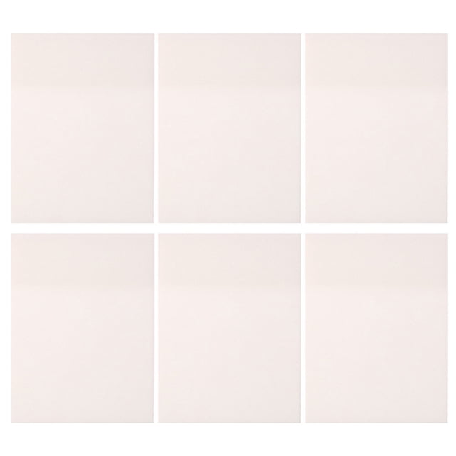 6pcs Transparent Memo Notes Multipurpose Sticky Memo Pads Pocket Note Pads