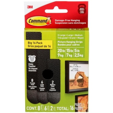 Bandes pour cadres 17218BLK-16EF Command