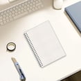 thumbnail image 2 of White A5 Spiral Notebook 80 Sheets Thick Paper Grid Graph Journal Notebook For School Work Writing Flexible Plastic Cover Portable Lightweight 8.07X5.51 Inches Notebook With Durable Pages, 2 of 6