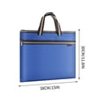 thumbnail image 3 of TopLLC Office & Stationery Business Briefcase Men's Cloth Portable File Bag A4 Waterproof Office Data Bag Office data, 3 of 4