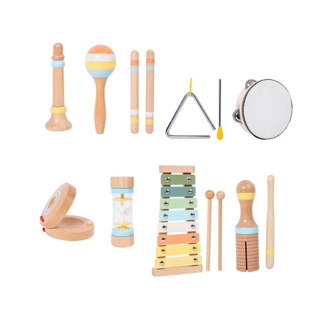 Xuanheng Kids Musical Instruments Develops Motor Skills for Age 3 to 10 Gift Children 9PC
