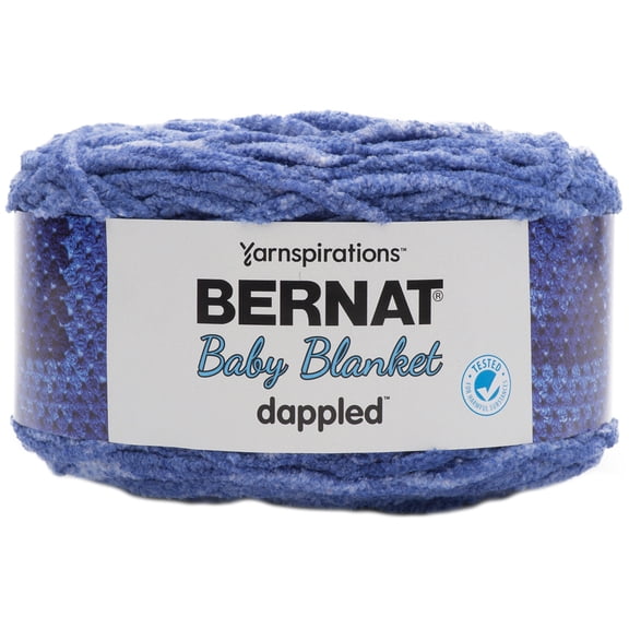 Bernat® Baby Blanket Dappled™ Yarn, Polyester #6 Super Bulky, 10.5oz/300g, 220 Yards