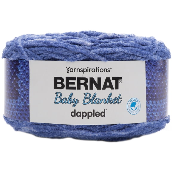 Bernat® Baby Blanket Dappled™ Yarn, Polyester #6 Super Bulky, 10.5oz/300g, 220 Yards