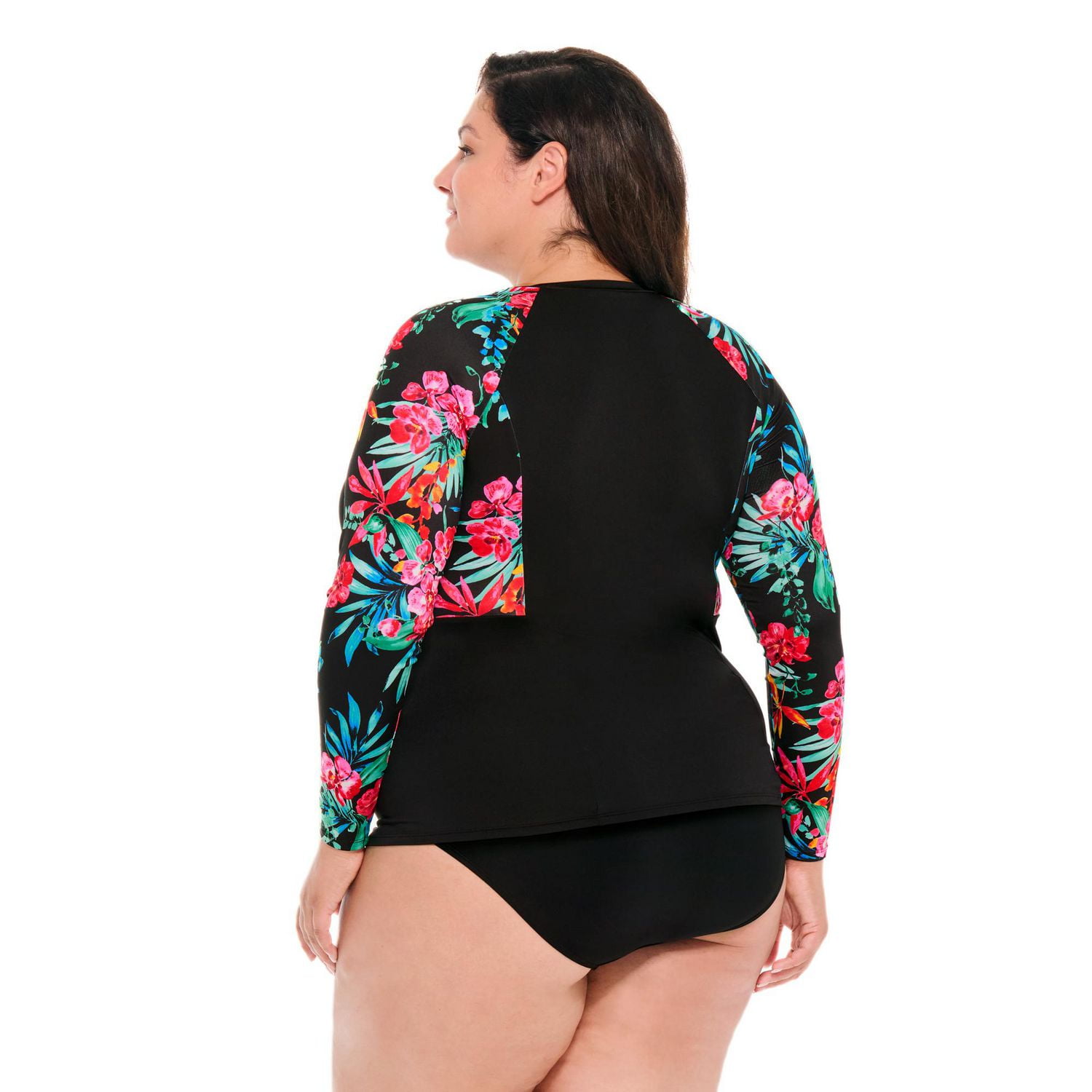 Haut de maillot rashguard à manches longues pour femme Krista Plus
