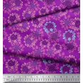 thumbnail image 2 of Soimoi polyester Crepe Fabric Flower Artistic Print Fabric by the Yard 42 Inch Wide, 2 of 3