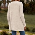 thumbnail image 5 of Yuyuzo Women's Cardigan 2024 Fall Casual Button down Sweaters Open Front Ribbed Knit Sweater Coat with Pockets, 5 of 5
