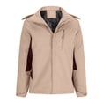 thumbnail image 2 of Sentmoon Men Winter Jacket Solid Color Long Sleeve Winter Coat Men's Oversized Keep Warm Zipper Windbreaker Waterproof Men's Hoodie with Pockets Fall Stylish for Walking and Daily M, 2 of 7