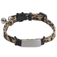 thumbnail image 4 of Cute Pet Partner N Ew Product Leopard Pattern Pet Collar Cat Collar With Be Ll Cat Neck Ring, 4 of 6