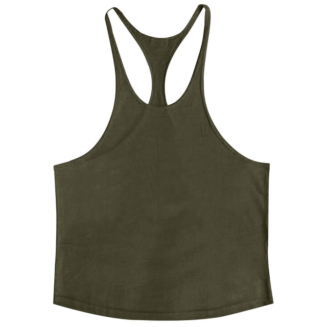 Plebaso Cotton Tank Tops for Men Workout Sleeveless Muscle Shirts Lightweight Summer Athletic Running Tee