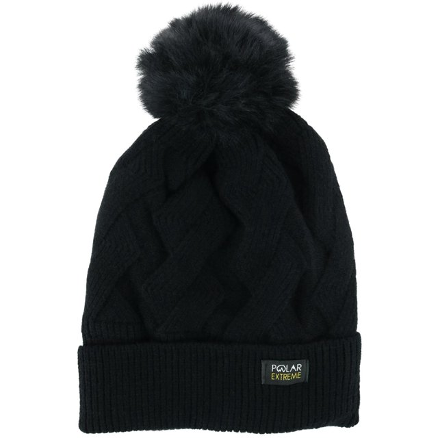 Polar Extreme Tuque à Revers à Imprimé Zigzag avec Doublure Sherpa (Femmes)