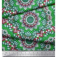 thumbnail image 2 of Soimoi Polyester Crepe Fabric Mandala Kaleidoscope Decor Fabric Printed Yard 42 Inch Wide, 2 of 3