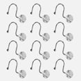 thumbnail image 3 of Mainstays Crystal Ball Metal Shower Curtain Hooks, Chrome, 3 of 5