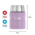 thumbnail image 2 of Thermos Vacuum Insulated Stainless Steel 16 oz Food Jar with Folding Spoon, Lavender, 2 of 5