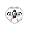thumbnail image 1 of Chinese Culture Traditional Kite Pattern Heart Mirror Travel Magnification Portable Handheld Pocket Makeup, 1 of 3