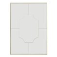 thumbnail image 1 of Plutus Brands PBTH93728 Wood Mirror, Gold, 1 of 1