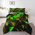 thumbnail image 2 of Erosebridal Modern Abstract Bedding King Comforter Set, Yellow Green Down Comforter, Geometric Honeycomb Decor, Lightweight, 2 of 8