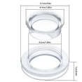 thumbnail image 3 of Riforla Standard Size Silicone Umbrella Hole Plug and Cap Set for Glass Outdoors Patio Table Yard 2 Inch (Clear) Patio Table Hole Replacement for Umbrella Seals, 3 of 7