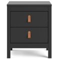 thumbnail image 3 of Tvilum Madrid 2 Drawer Nightstand, Black Matte, 3 of 5