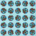 thumbnail image 1 of Ahgly Company Tapis d'Intérieur Lavable en Machine Carré Marbre Bleu, 4 Pieds Carré, 1 of 7