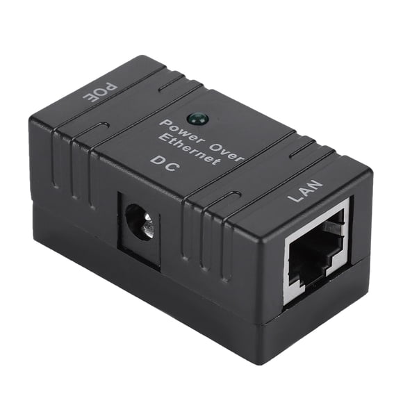 Mini POE Combiner Separator Universal RJ45 Connector AP Bridge POE Injector for Smart Home Security System Black