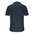 thumbnail image 4 of EOYWHK Mens Cotton Linen Shirts Short Sleeve Summer Ribbed Knit Button Down Cardigan Solid Color Collared Lapel Office Blouse Workwear Beachwear, 4 of 5