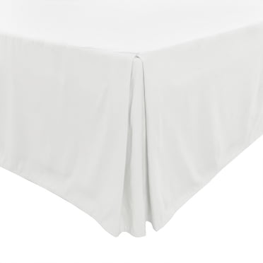 Unique Bargains Pleated Bed Skirt Classic Tailored Styling Dust Ruffled Hotel