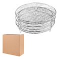 thumbnail image 4 of 3Pcs Air Fryer Rack Air Fryer Tray Dehydrator Rack Chips 3 Layer Roasting Basket round 20cm, 4 of 9