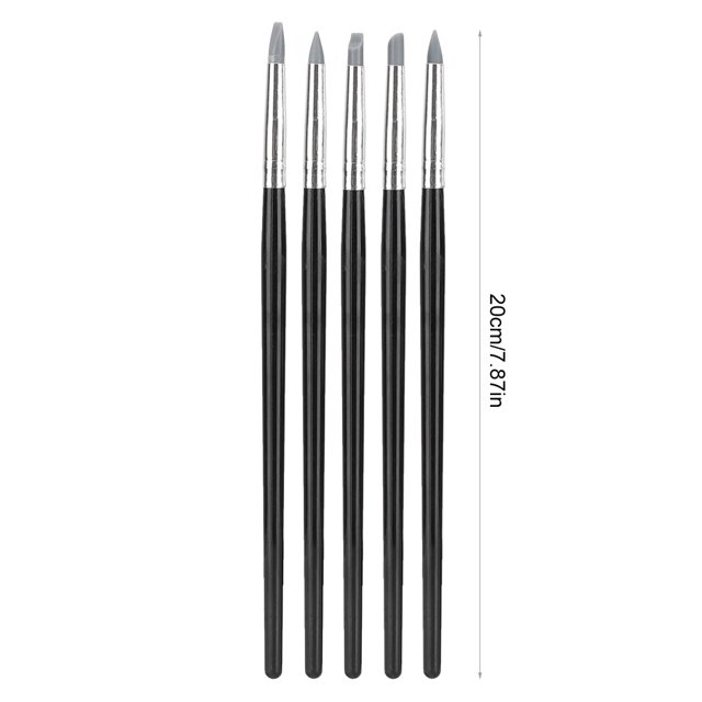 LAFGUR Clay Sculpture Tools,5pcs Clay Sculpting Tool Set Silicone Head Sculpture Tools Shapers Accessory,Clay Sculpting Tools
