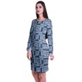 thumbnail image 4 of Moomaya Womens Full Sleeve Printed Midi Length Printed Bodycon Dress, 4 of 6