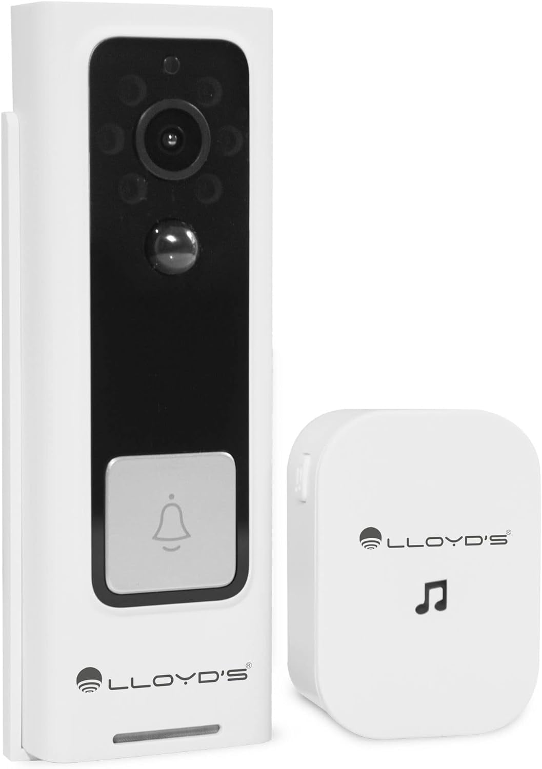 Lloyd's Advanced Video Doorbell Camera Wireless Outdoor Security with Rechargeable Battery, 2-way Audio, Full HD 1080P, Supports Night Vision & Cloud/Local Storage, Motion Alerts, No Hub Required