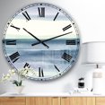 thumbnail image 3 of Designart 'Mint Indigo Dawn I' Farmhouse wall clock, 3 of 4