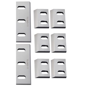 KFFKFF Lames de laminoir, en acier allié 6 Rotation et 2 Lames fixes, haute dureté SKD-11 Lame, compatible avec le modèle 250 Grinder en plastique