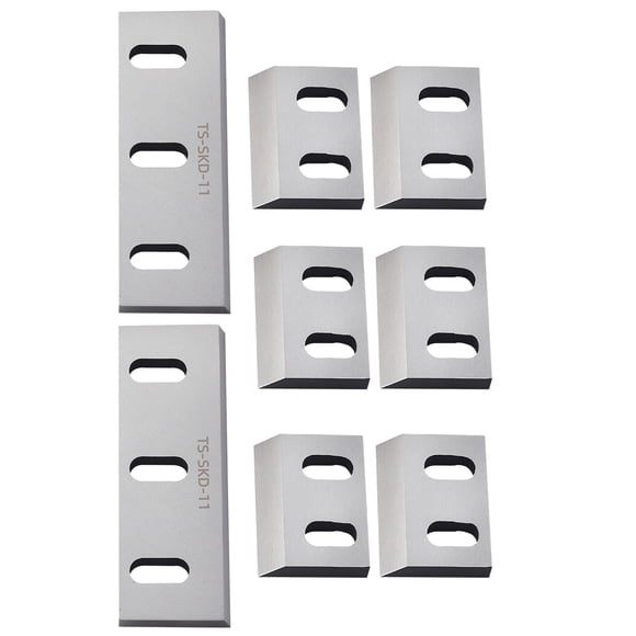 KFFKFF Shredder Blades, Alloy Steel Shredder Machine Blade Kit with 6 Rotating and 2 Fixed Blades, High-Hardness SKD-11 Blade, Compatible with Model 250 Plastic Grinder