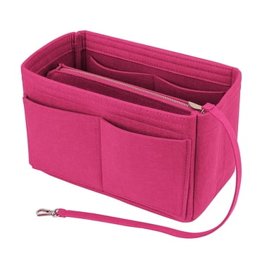 EGNMCR Closet Organizers and Storage, Storage Trunks & Bag Insert Bag Zipper Multi Pocket Handbag Purse Organizer Makeup Travel Felt organizer