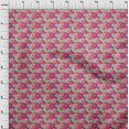 thumbnail image 4 of oneOone Rayon Fuschia Pink Fabric Abstract Fabric For Sewing Printed Craft Fabric By The Yard 56 Inch Wide, 4 of 4