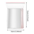 thumbnail image 2 of Face & Storage Bags Clear Self-Sealing Bags with Red Edge for Home Organization Bulk Set of 100 Durable Polypropylene Storage Solution 100PCS, 2 of 7