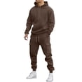 thumbnail image 1 of Mens Long Sleeve, Tracksuit with Hooded Pullover and Elastic Waist, 1 of 5