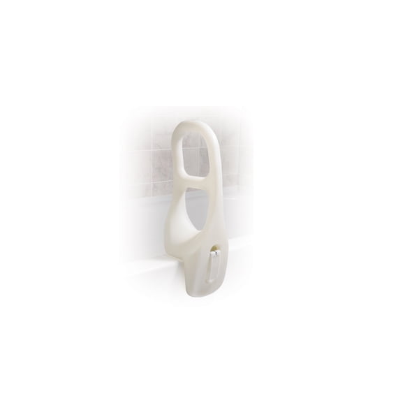 Refurbished Drive Medical 12044 Plastic Tub Rail, White, 16 1/2"