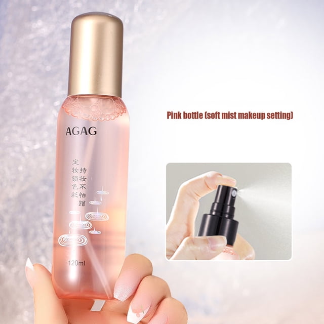 WIFKLSIIPG Lightweight Locking and Setting Spray Long Lasting Oil Controlling Refreshing and Moisturizing with A and Sweat Proof Finish 120ml