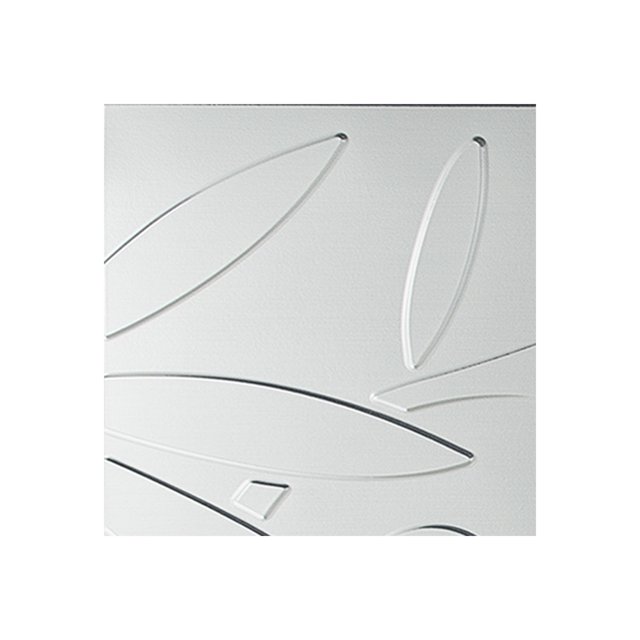 Fasade 12" x 12" Brushed Aluminum Wall Panel Sample easy to cut and install