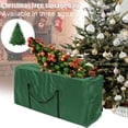thumbnail image 4 of yuksok Christmas Tree Storage Bag Oxford Material Heavy Duty Xmas Storage Container (Green) 122x39x55cm, 4 of 9