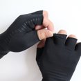 thumbnail image 2 of Redempat Black Compression Gloves Made With Nylon And Spandex Experience Relief And Flexibility black XL 1Set, 2 of 6