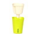 thumbnail image 2 of COMPUKAS Unique White Plastic Indoor Flowerpot with Self-Watering Irrigation System for Easy Planting, 2 of 8