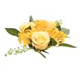 thumbnail image 3 of European Artificial Rose Candlestick Wreath For Table Wedding Decoration 20cm Artificial Rose Wreath Christmas Decor Window Prop, 3 of 11
