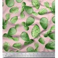 thumbnail image 1 of Soimoi Pink Heavy Canvas Fabric Cactus Tree Decor Fabric Printed Yard 58 Inch Wide, 1 of 1