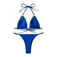 thumbnail image 3 of Birdeem Womens Bikini Split Swimwear Solid Bikini Two-Piece Split Swimwear Set, 3 of 8