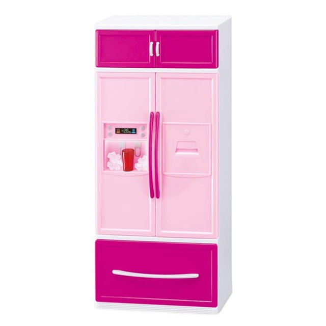 Mini Kitchen Play Set With Realistic Refrigerator Toy For Toddlers Girls Boys Age 2 Plus Indoor Pretend Cooking Game Educational