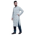 thumbnail image 2 of Atasi Kurta-Pyjama Long en Coton Imprimé pour Hommes, Kurta-Pyjama Décontracté de Designer, Vêtements, 2 of 5