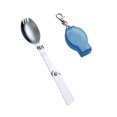 thumbnail image 2 of ruzhgo Stainless Steel Camping Cutlery Portable Washable Smooth Foldable Outdoor Flatware Tableware with Storage Case 1.2mm Spork Blue, 2 of 8