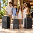 thumbnail image 3 of Jetstream 3-Piece Hardside Luggage Set, 20/24/28 in, Black, 3 of 13